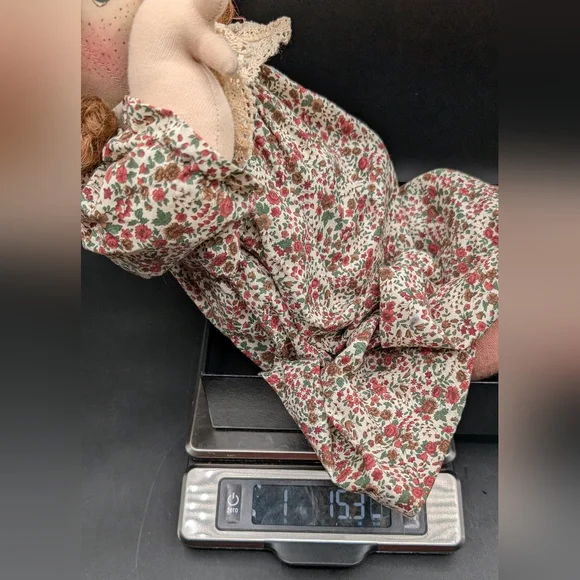 Vintage Jan Shackelford Sneakers 'n Lace #10, OOAK Muslin Doll, 1994
